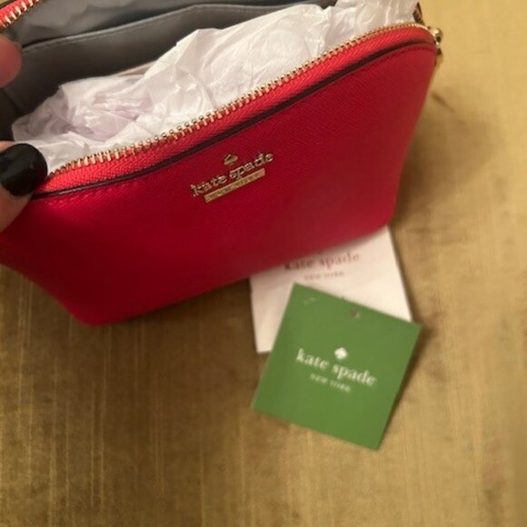 Brand New Kate Spade Leather Cosmetics Bag - Picture 5 of 5